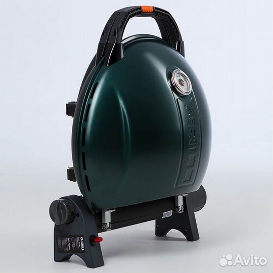 Газовый гриль O-grill 900MT black-green (+адаптер)