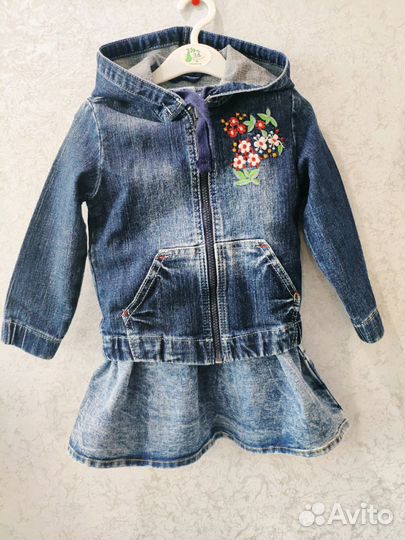 Костюм джинсовый на 2года в идеале