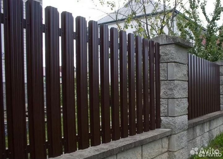 Евроштакетник Волна цвет в ассортименте