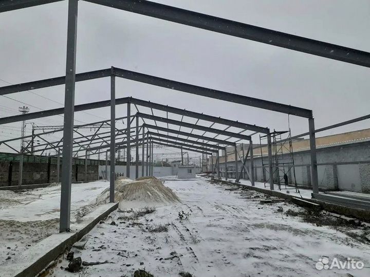 Каркасный ангар под ключ
