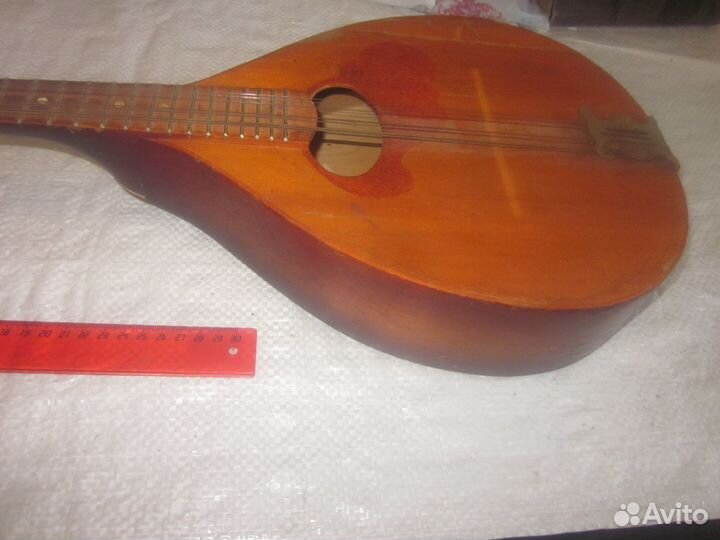 Мандолина СССР.Музыкальный инструмент.Ярлык