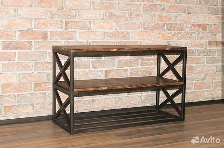 Обувница и полочки в стиле лофт