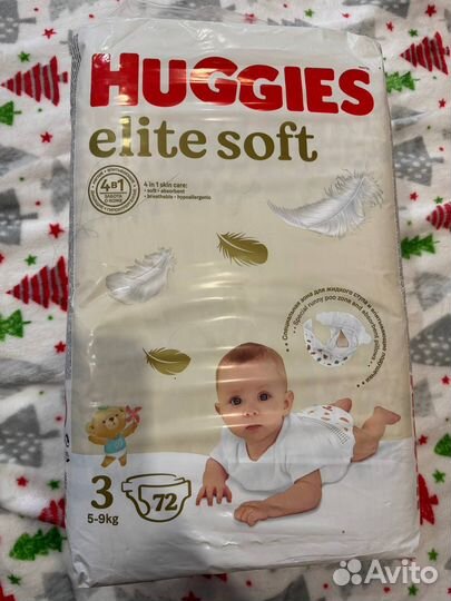 Подгузники Huggies elite soft 3
