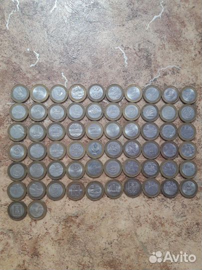 Юбилейные монеты по 10рублей