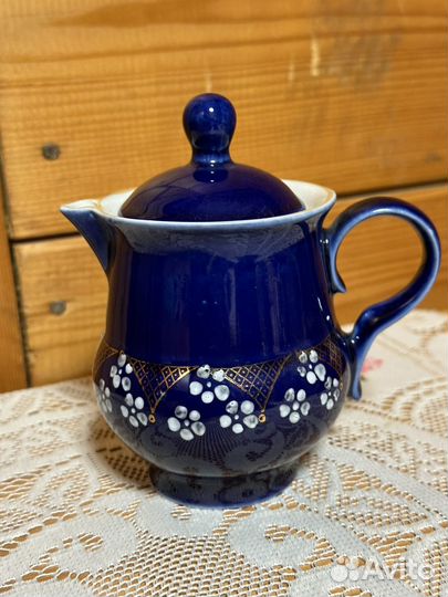 Сервиз чайный синий кобальт