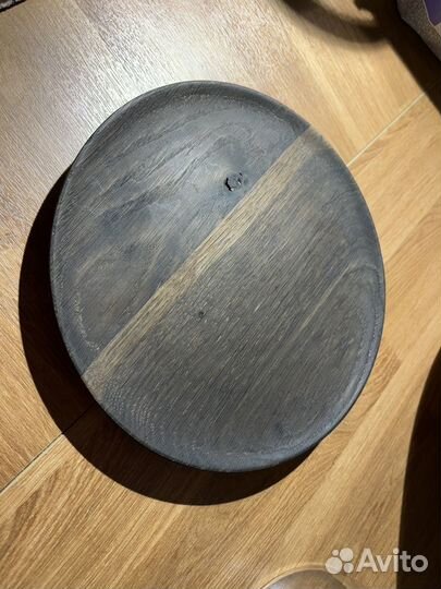 Тарелка декоративная деревянная 20 см