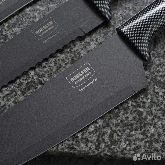 Набор кухонных ножей «Гипноз», 6 предметов, цвет ч