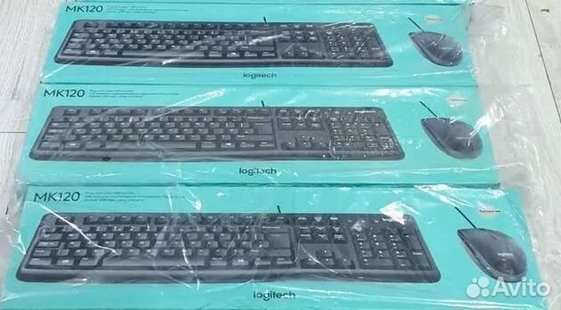Комплект (клавиатура+мышь) Logitech MK120
