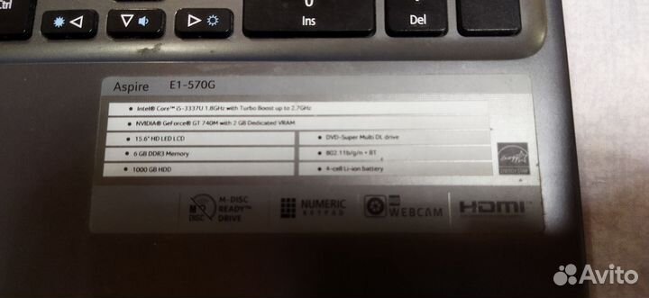 Ноутбук acer aspire E1-57OG