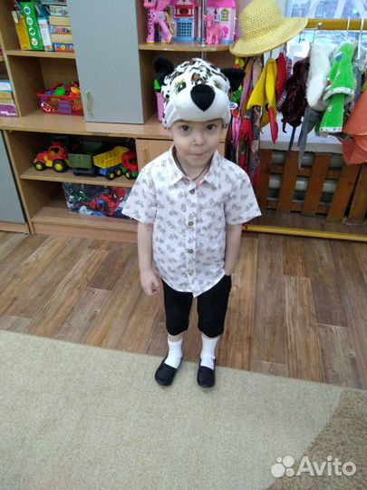 Маска шапка леопард