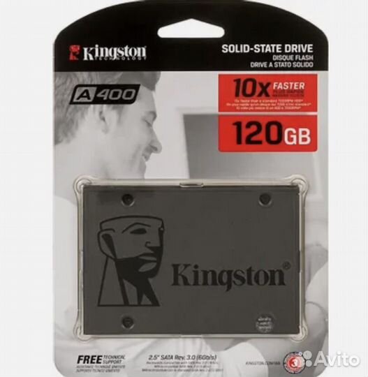 Жесткий диск ssd Kinqston 120 гигабайт