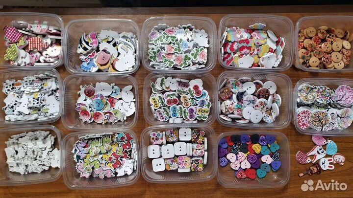 Пуговицы деревянные