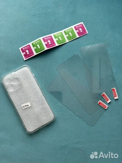 Чехол и 3 бронь стекла на 13 Pro