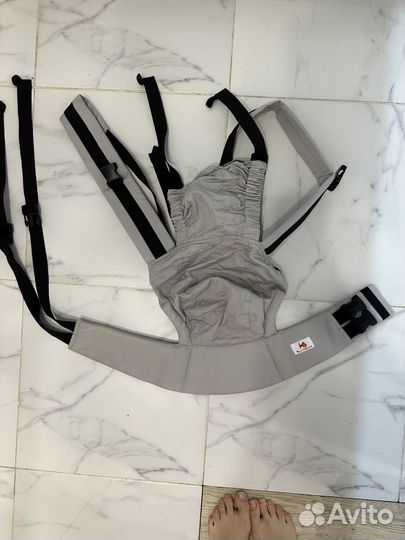 Рюкзак переноска кенгуру слинг слингуля серый