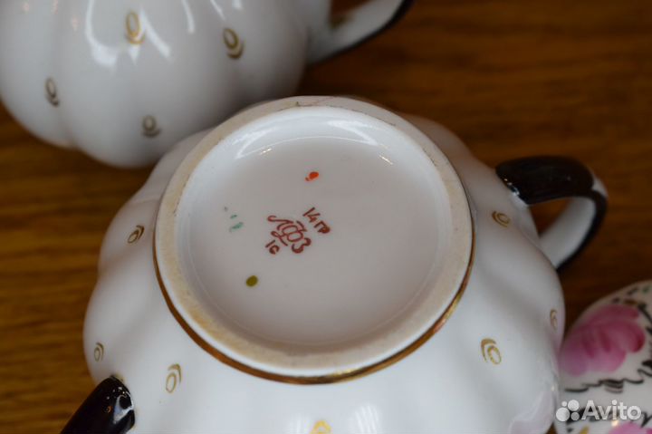 Сливочник и сахарница лфз Винтаж СССР