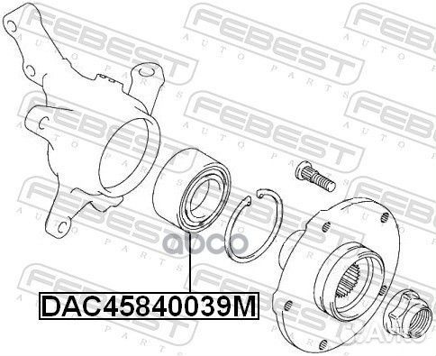 Подшипник ступичный передний (45x84x39) DAC4584