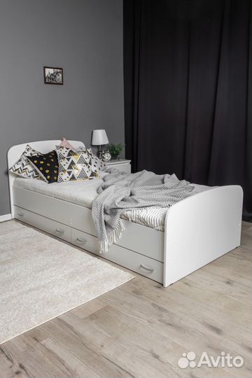 Кровать Виктория New 80 с ящиками