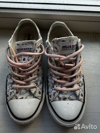 Кеды Converse с Hello Kitty для девочки, размер 31