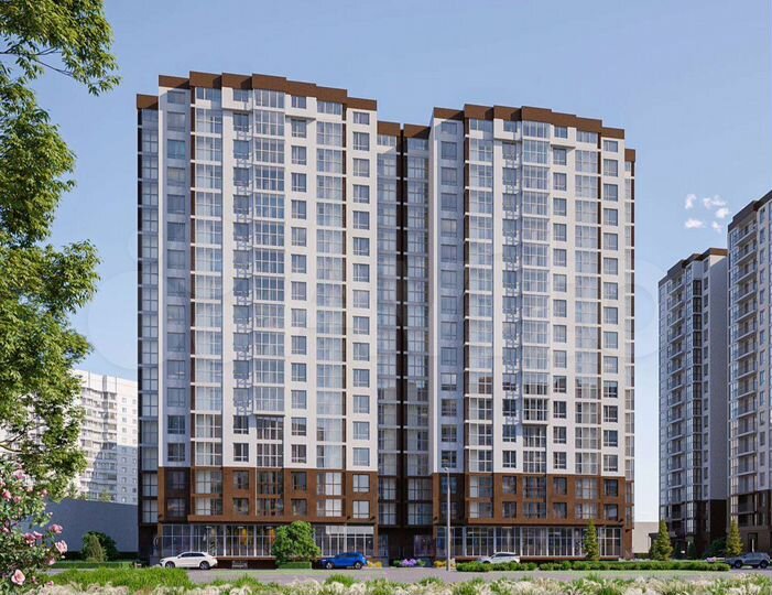 2-к. квартира, 53,8 м², 14/18 эт.