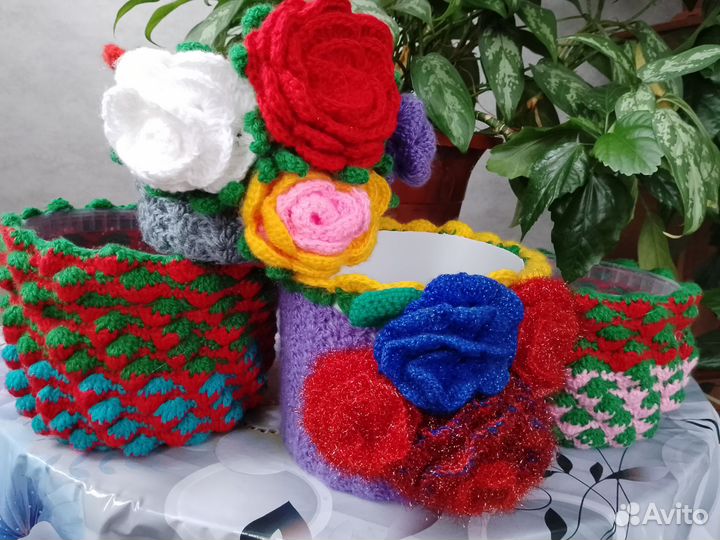 Ваза вязанная