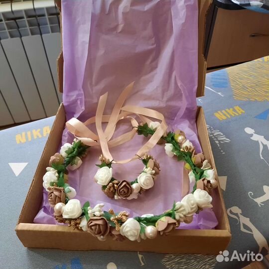 Венок на голову из цветов