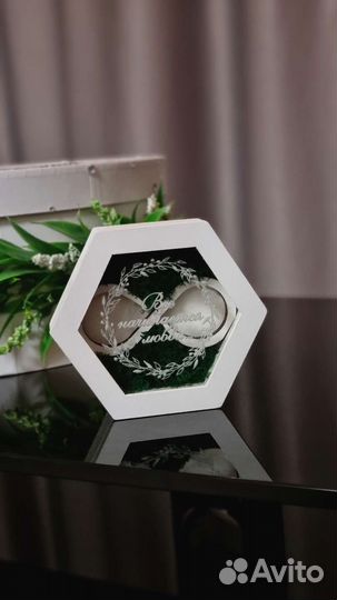 Коробочка для колец на свадьбу