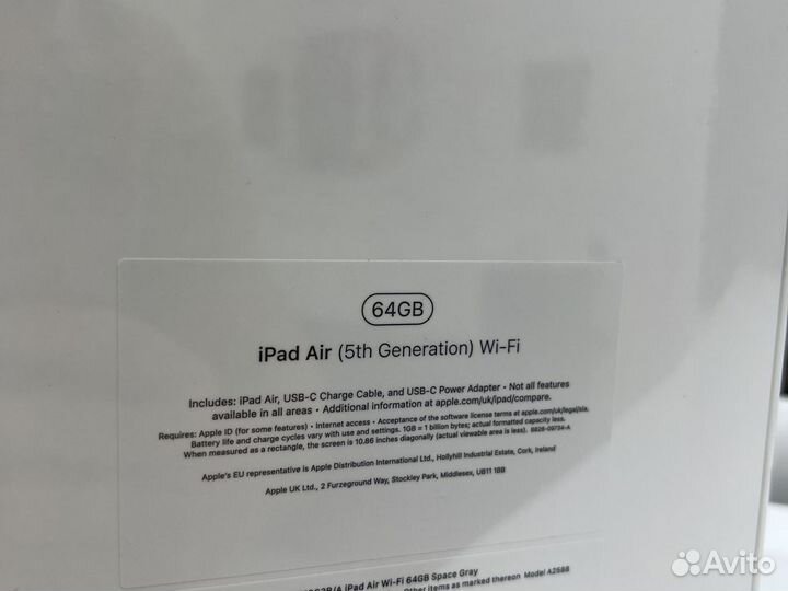 iPad Air 5 2022 64gb Wi-Fi Gray новый гарантия