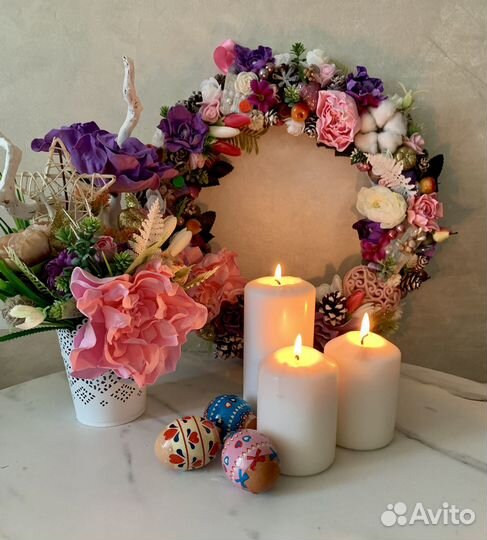 Цветочная композиция, декор для дома, букет