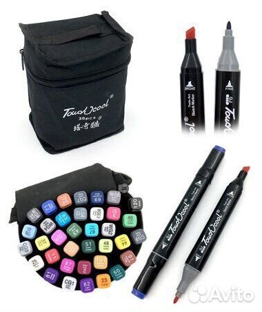 Маркеры для скетчинга 36 шт