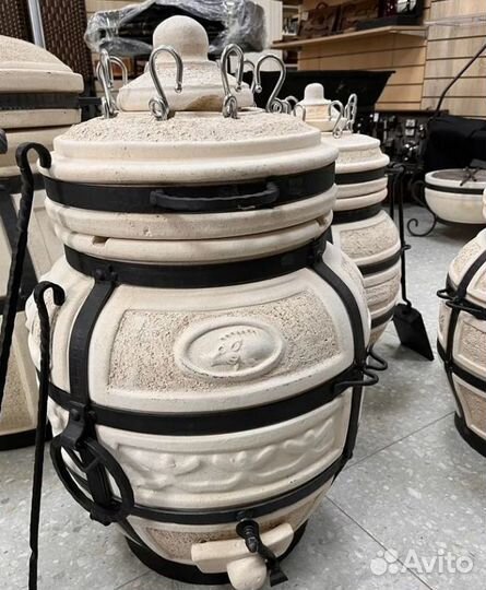 Тандыр Охотник с откидной крышкой