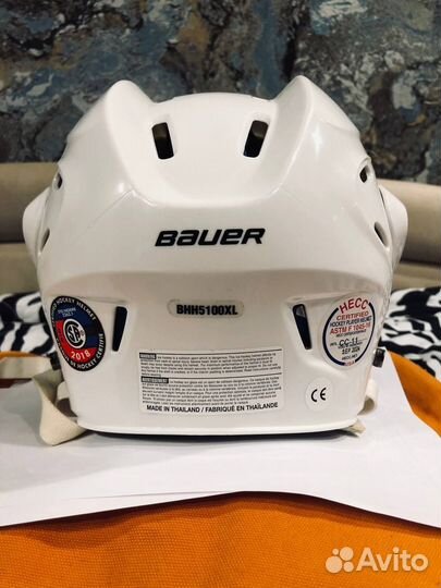 Хоккейный шлем Bauer (белый)