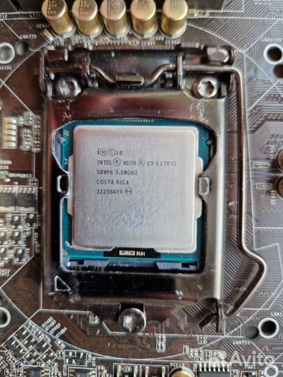 Мат плата S-1155 Z77 с процессором Xeon E3-1270 v2