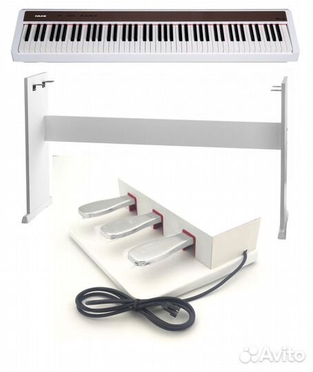 Цифровое пианино NUX NPK-10-WH+стойка+педаль/Новое