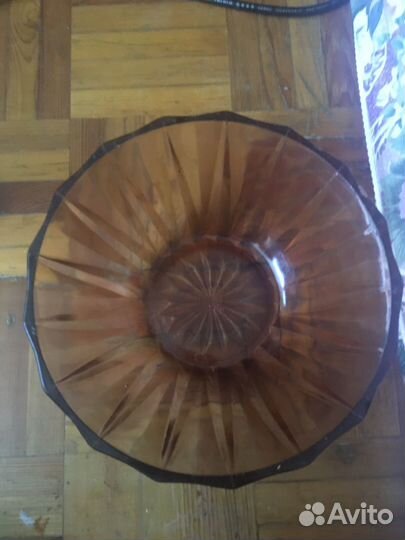 Ваза для фруктов хрусталь