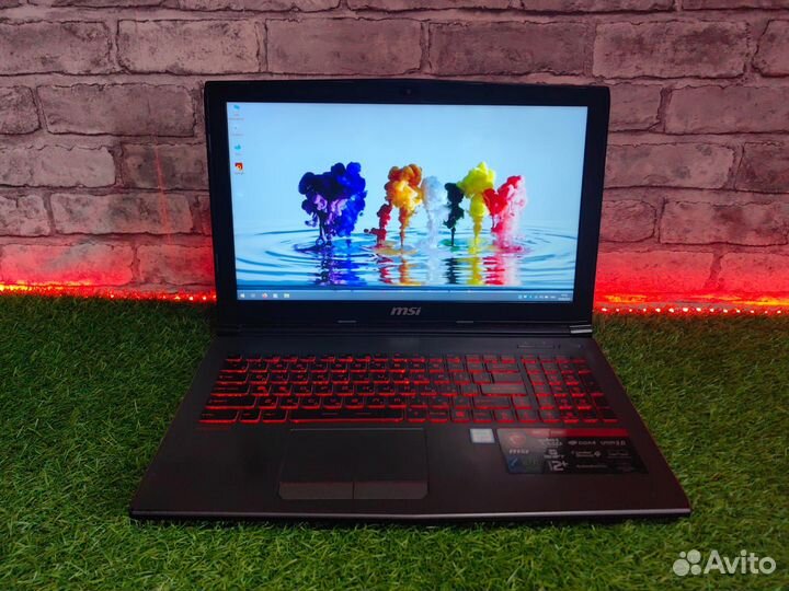 Игровой MSI i5 7300HQ GTX1050 2GB RAM8 SSD128+HDD