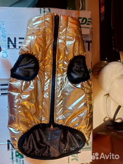 Пуховая жилетка для собаки