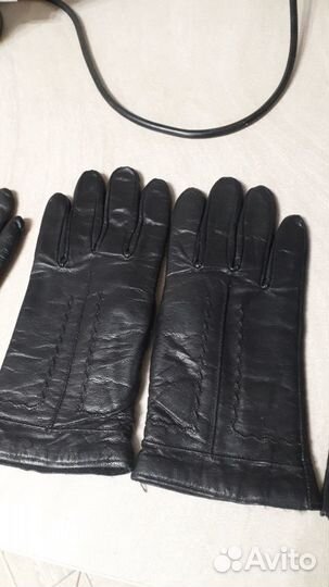 Перчатки кожаные женские времен СССР. Новые