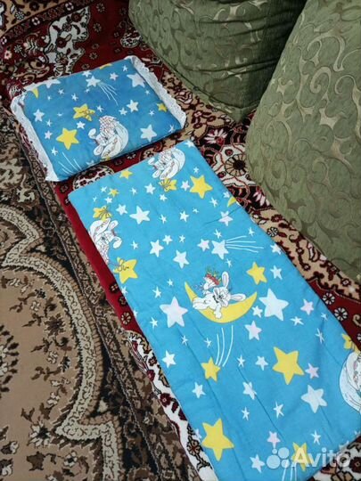 Детская подушка и матрас