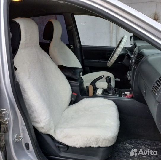 Автонакидки меховые из овчины, мутон (цигейка)