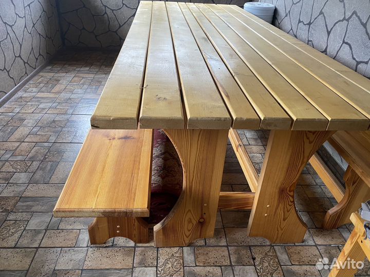 Столы и стулья массив береза