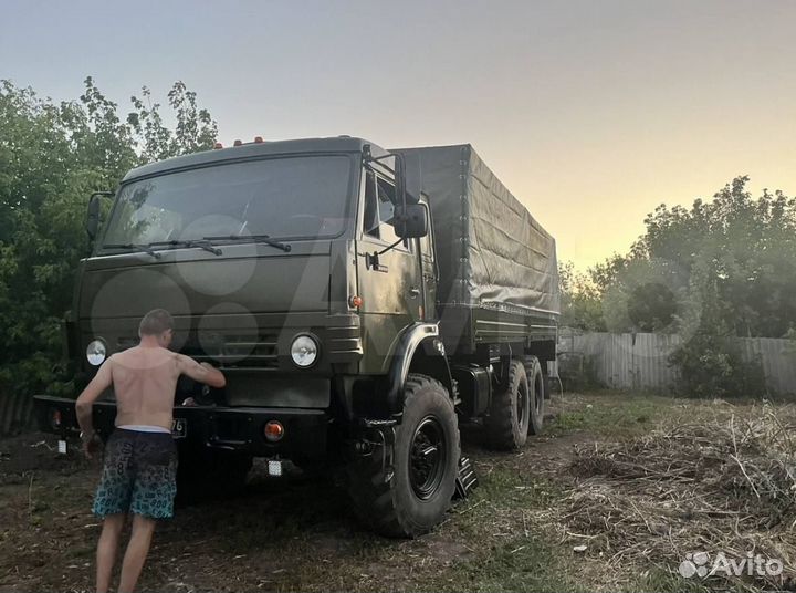 Тент на венный камаз 53501