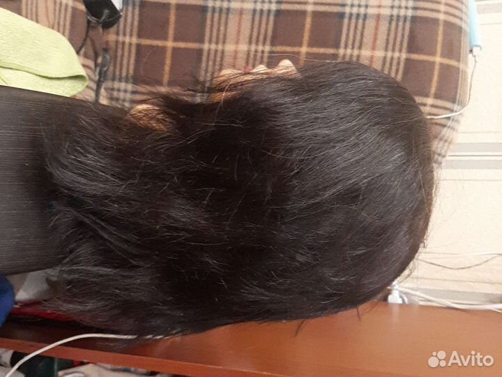 Голова с натуральными волосами доя учения
