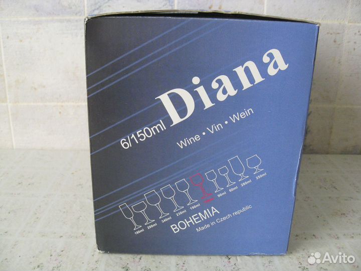 Чешские бокалы Bogemia. Производства Чехия