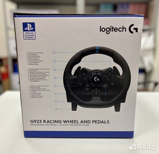 Руль Logitech G G923 trueforce (PS4 / PS5 / PC)
