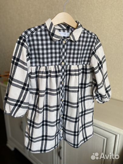 Платье рубашка zara для девочки