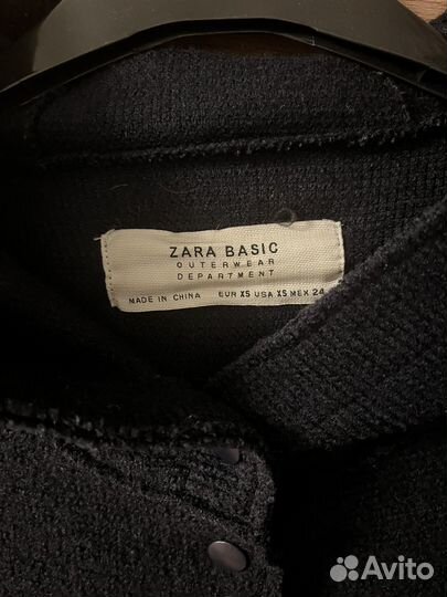 Шерстяное пальто zara