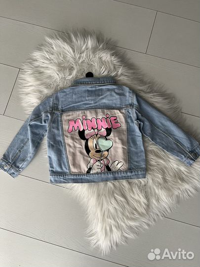 Джинсовая куртка zara для девочки 104 размер