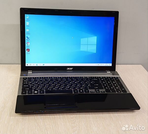 Мощный ноутбук Acer 4 ядра, SSD. Для работы и учеб