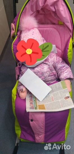 Детские санки коляска