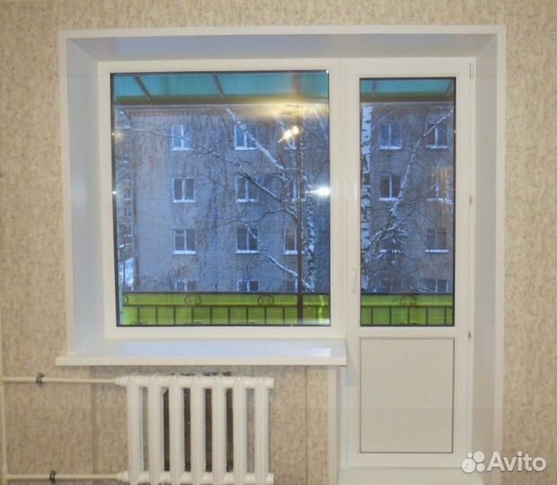 Окно пвх с дверью